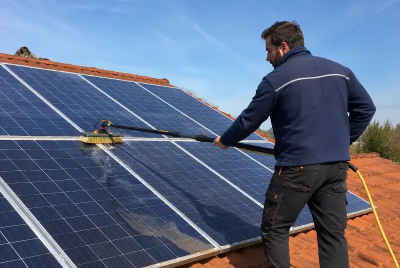 Nettoyage et entretien de panneaux solaires à Faucon