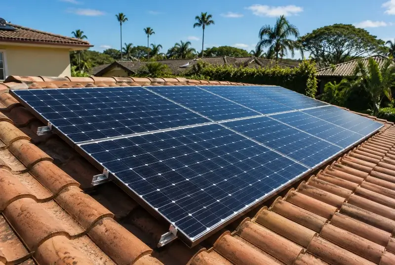 Installation de panneaux solaires à Faucon